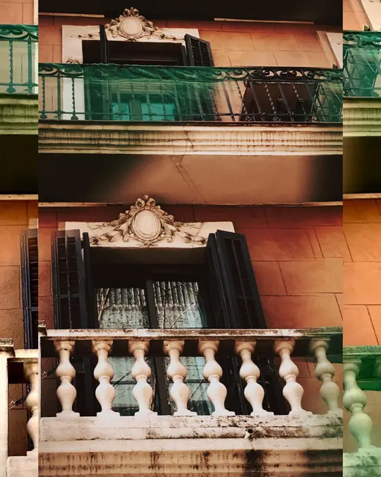 Rehabilitación fachada Barcelona: balcones de una fachada de Barcelona